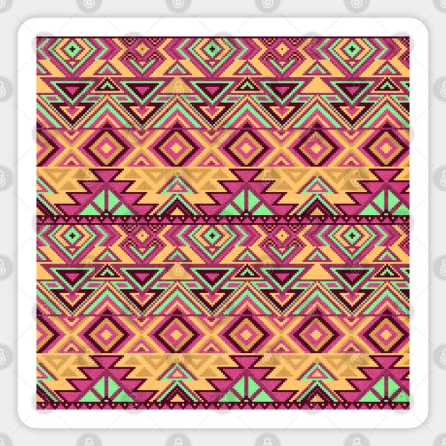 Ethnic pixel ornament #5 Sticker by GreekTavern